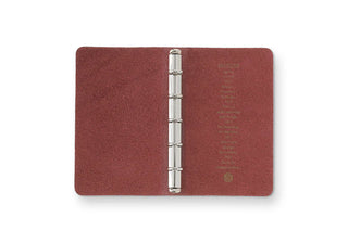 PLOTTER Liscio Leather Binder Mini-5 Size Limited Edition Box Red Brown