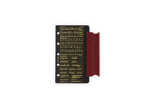 PLOTTER Liscio Leather Binder Mini-5 Size Limited Edition Box Red Brown