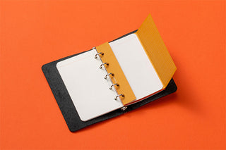 PLOTTER Pueblo 5-Ring Leather Binder Mini-5 Size Navy