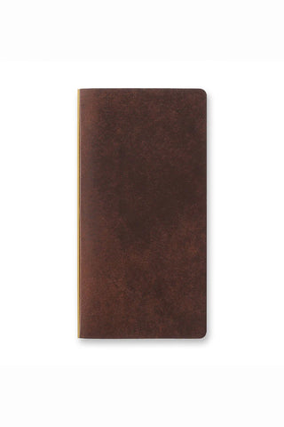 PLOTTER Pueblo 6-Ring Leather Binder Narrow Size Brown
