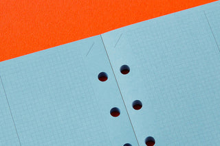 PLOTTER Refill Memo Pad Blue Paper 2mm Grid Quadrant Bible Size