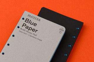 PLOTTER Refill Memo Pad Blue Paper 2mm Grid Quadrant Mini Size