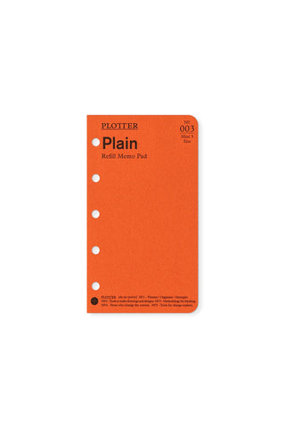 PLOTTER Refill Memo Pad Plain Mini-5 Size
