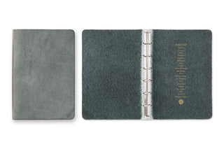 PLOTTER Shiranami 6-Ring Leather Binder Mini Size