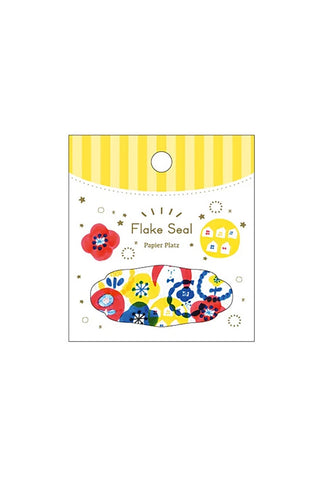 Papier Platz Flake Stickers Tricolor