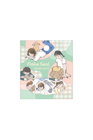 Papier Platz x Schinako Moriyama Flake Stickers Rabbit and Girl