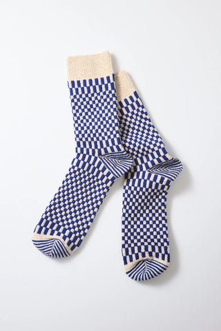 ROTOTO Checkerboard Pattern Socks