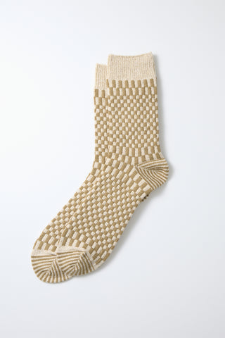 ROTOTO Checkerboard Pattern Socks