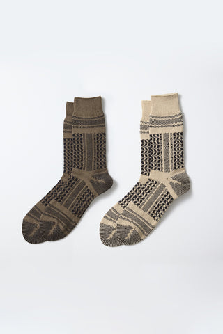 ROTOTO Desert Scarf Pattern Socks