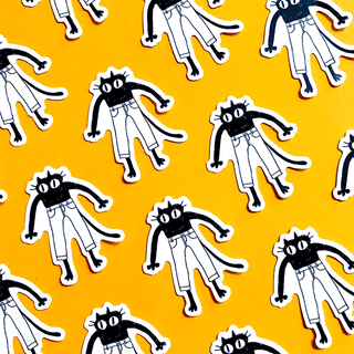 Radhia Rahman Kuni in Pants Sticker