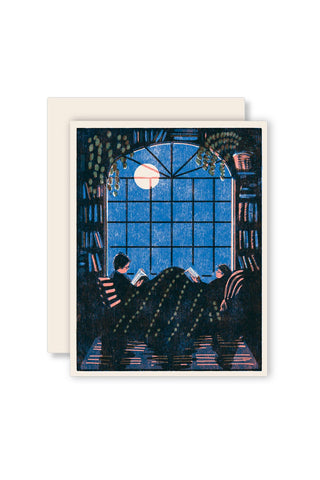 Reading Together Letterpress Card