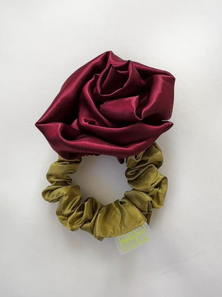Room Shop Rosette Scrunchie Wine