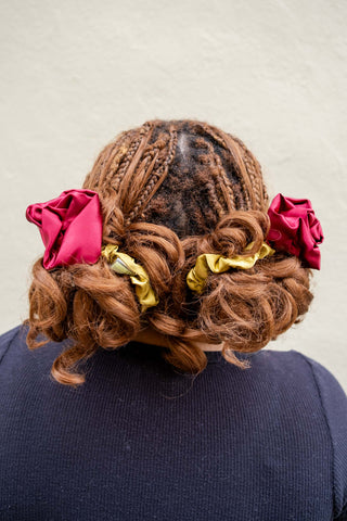 Room Shop Rosette Scrunchie Wine
