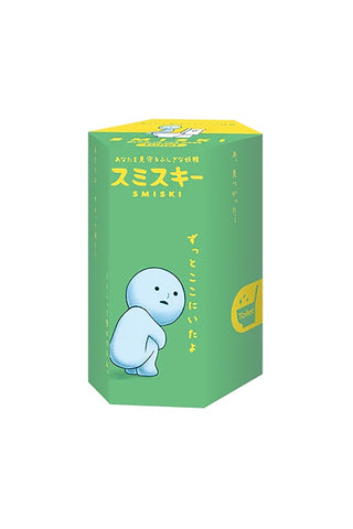 SMISKI Toilet Series glow-in-dark blind box with blue mini figurine on green package
