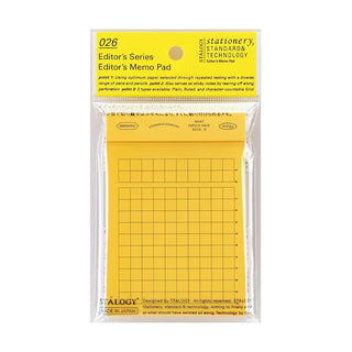 STÁLOGY 026 Editor's Series Memo Pads