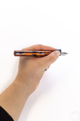 Schon DSGN Anodized Aluminum "Pocket 6" Fountain Pen Orange Smoke