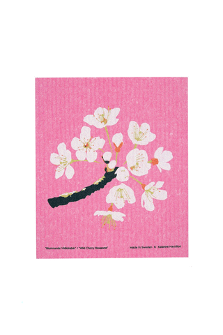 Swedish Dishcloth Wild Cherry Blossom