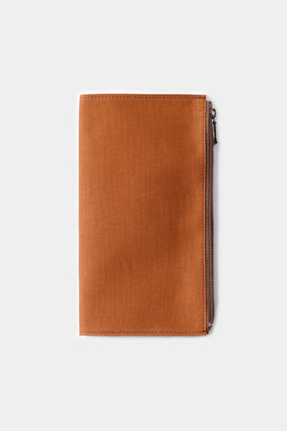 TRAVELER'S FACTORY Cotton Zipper Case Brown