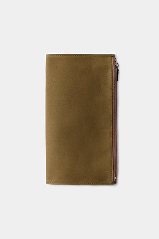 TRAVELER'S FACTORY Cotton Zipper Case Olive