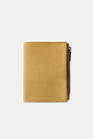 TRAVELER'S FACTORY Passport Size Cotton Zipper Case Beige
