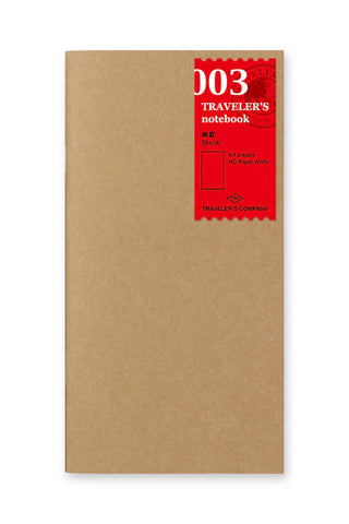 TRAVELER'S notebook 003 Blank notebook