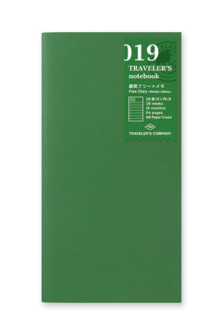 TRAVELER'S notebook 019 Open Dated Weekly +  Memo Planner