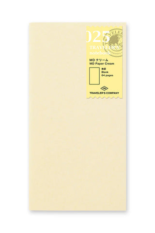 TRAVELER'S notebook 025 MD Paper Cream Blank