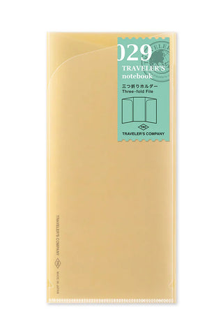 TRAVELER'S notebook 029 Trifold Clear File