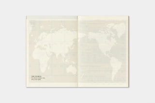 Passport monthly planner world map pages for travel reference