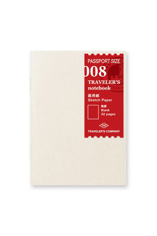 TRAVELER'S notebook Passport 008 Sketch Paper notebook