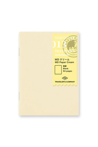 TRAVELER'S notebook Passport 013 MD Cream Blank Paper