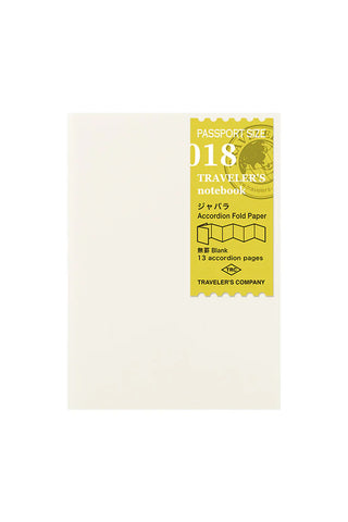 TRAVELER'S notebook Passport 018 Accordion Fold Paper