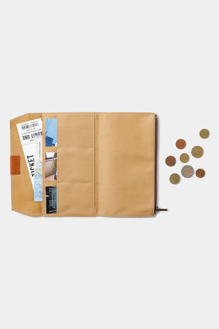 TRAVELER'S FACTORY Cotton Zipper Case Beige
