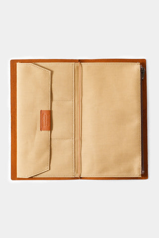 TRAVELER'S FACTORY Cotton Zipper Case Beige
