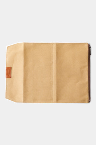 TRAVELER'S FACTORY Cotton Zipper Case Beige