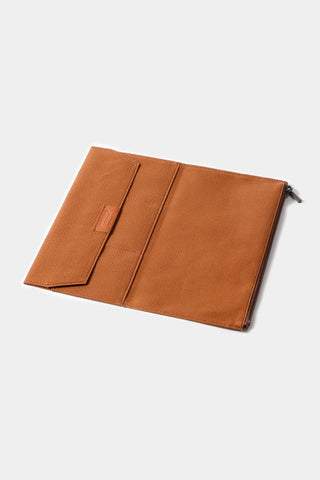TRAVELER'S FACTORY Cotton Zipper Case Brown