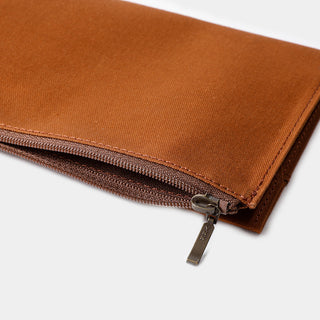 TRAVELER'S FACTORY Cotton Zipper Case Brown
