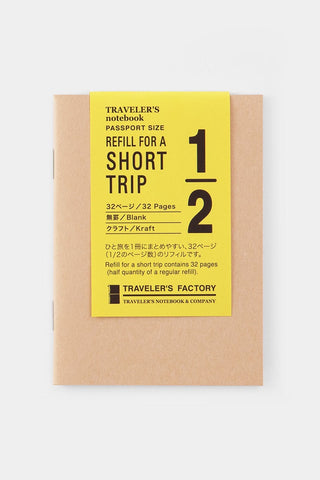 TRAVELER'S FACTORY Short Trip Kraft Paper Passport Notebook