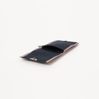 Beams coin purse opened laying flat