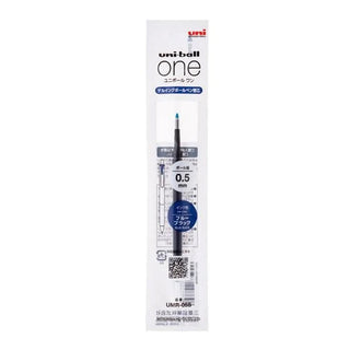 Uni-ball One pen refills packaging on a white background