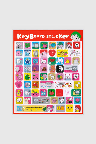 Working Hard Keyboard Stickers by MONANBEAR