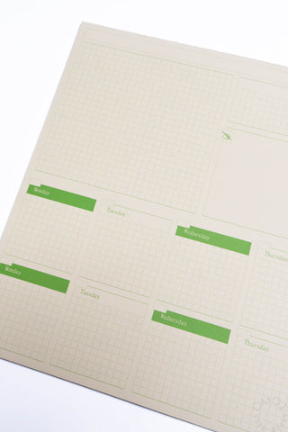 bonk Open Dated Two Week Desk Planner