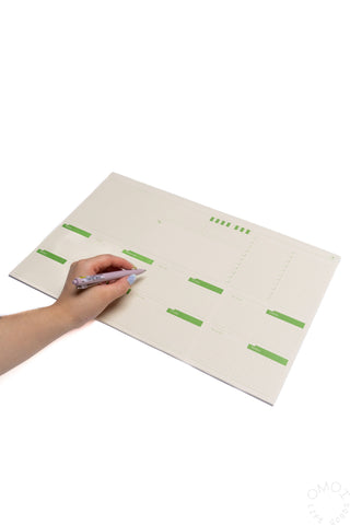 bonk Open Dated Two Week Desk Planner