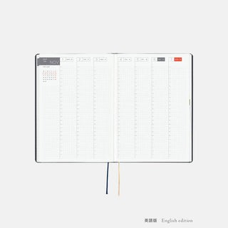 Hobonichi Techo 2027 HON A5 Slash Planner Navy