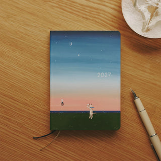 Hobonichi Techo 2027 HON A6 Hiroko Kubota Planner String Telephone Until the Moon is Full