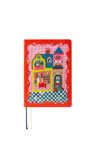 Hobonichi Techo 2027 HON A6 Yumi Kitagishi White Cat and Rabbit’s Tea Room