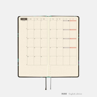 Hobonichi Techo 2027 WEEKS Natal Design Planner Lucky Swallow