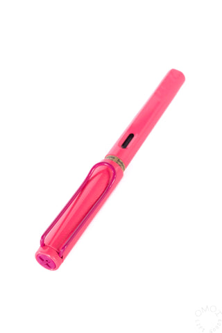 LAMY Safari Fountain Pen Fine Nib Neon Pink