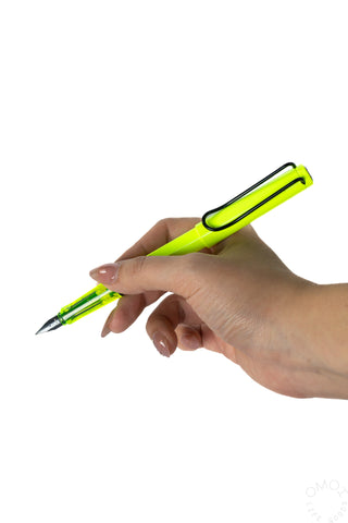 LAMY Safari Fountain Pen Fine Nib Neon Yellow