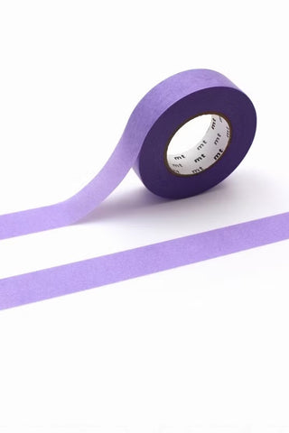 Thick purple washi tape on a white background